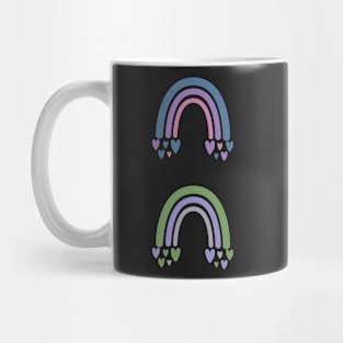 Boho Rainbows Stickers Cool Colors Mug